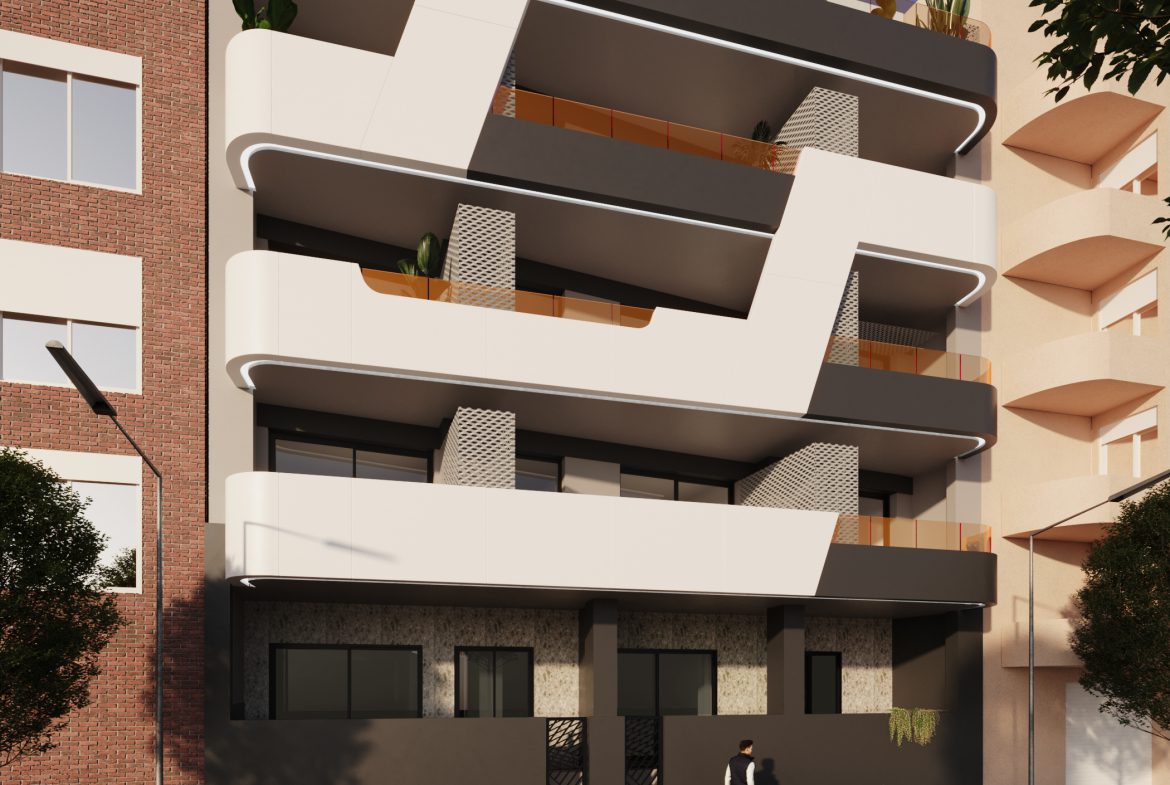 Profile outside 2 bed 2 bath Torrevieja