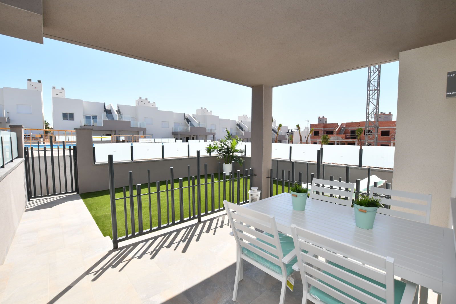 Spacious terrace in new build apartments in San Miguel de Salinas