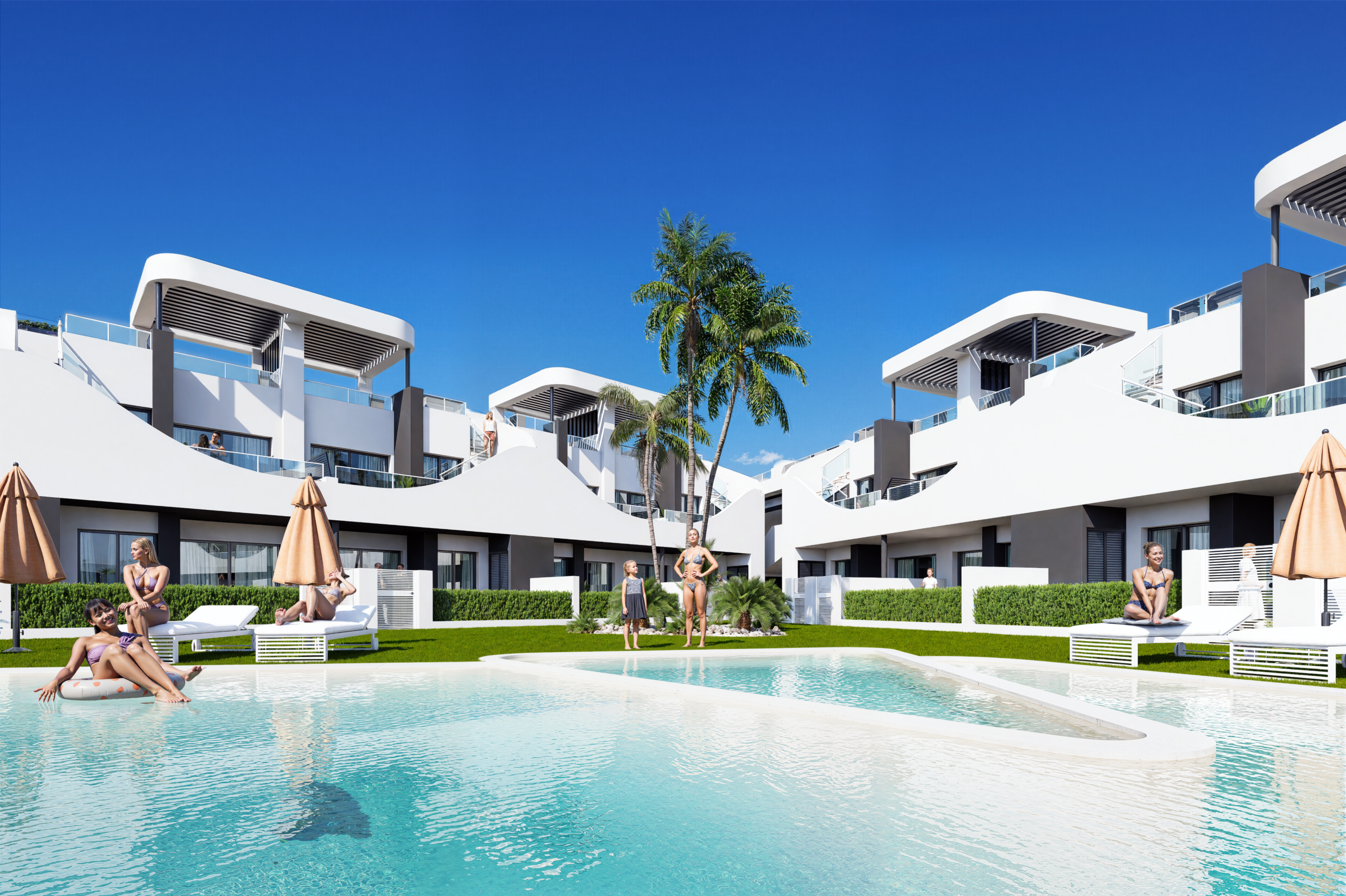 3 Desirable apartments in San Fulgencio, high end finishings and comfortable living.