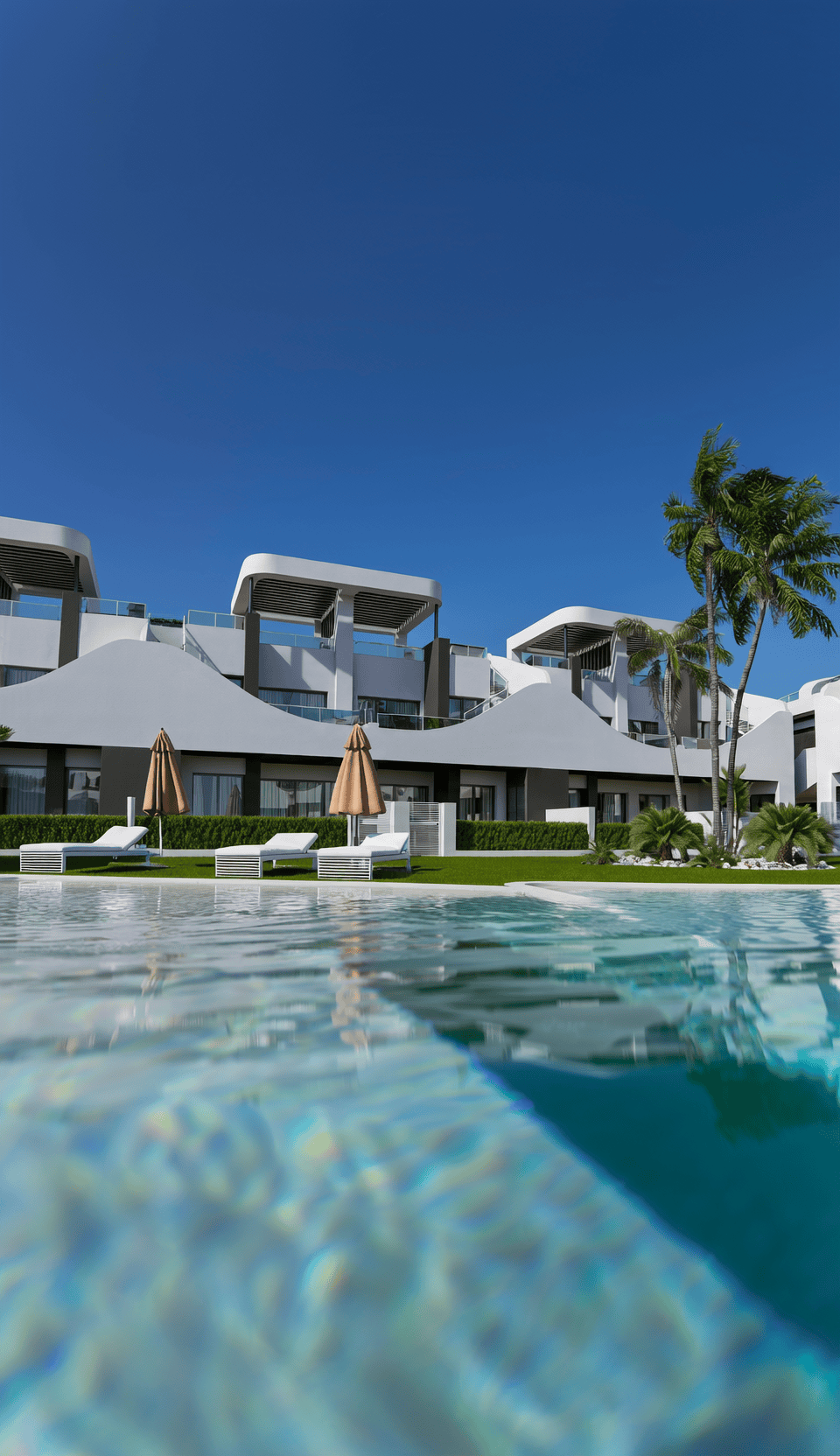 Piscina 1,2 Desirable apartments in San Fulgencio, high end finishings and comfortable living.