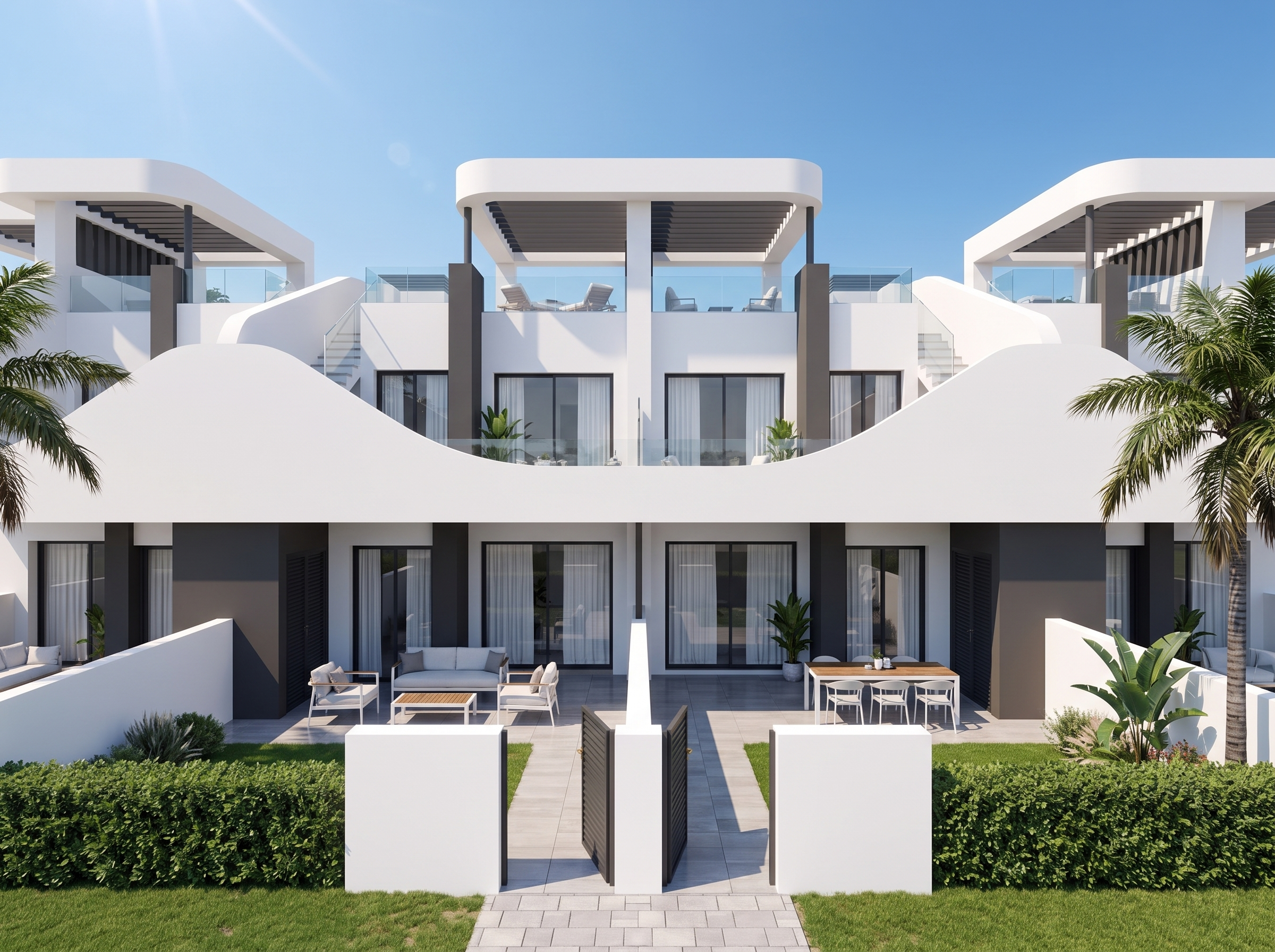 Terraza baja 1.2 Desirable apartments in San Fulgencio, high end finishings and comfortable living.