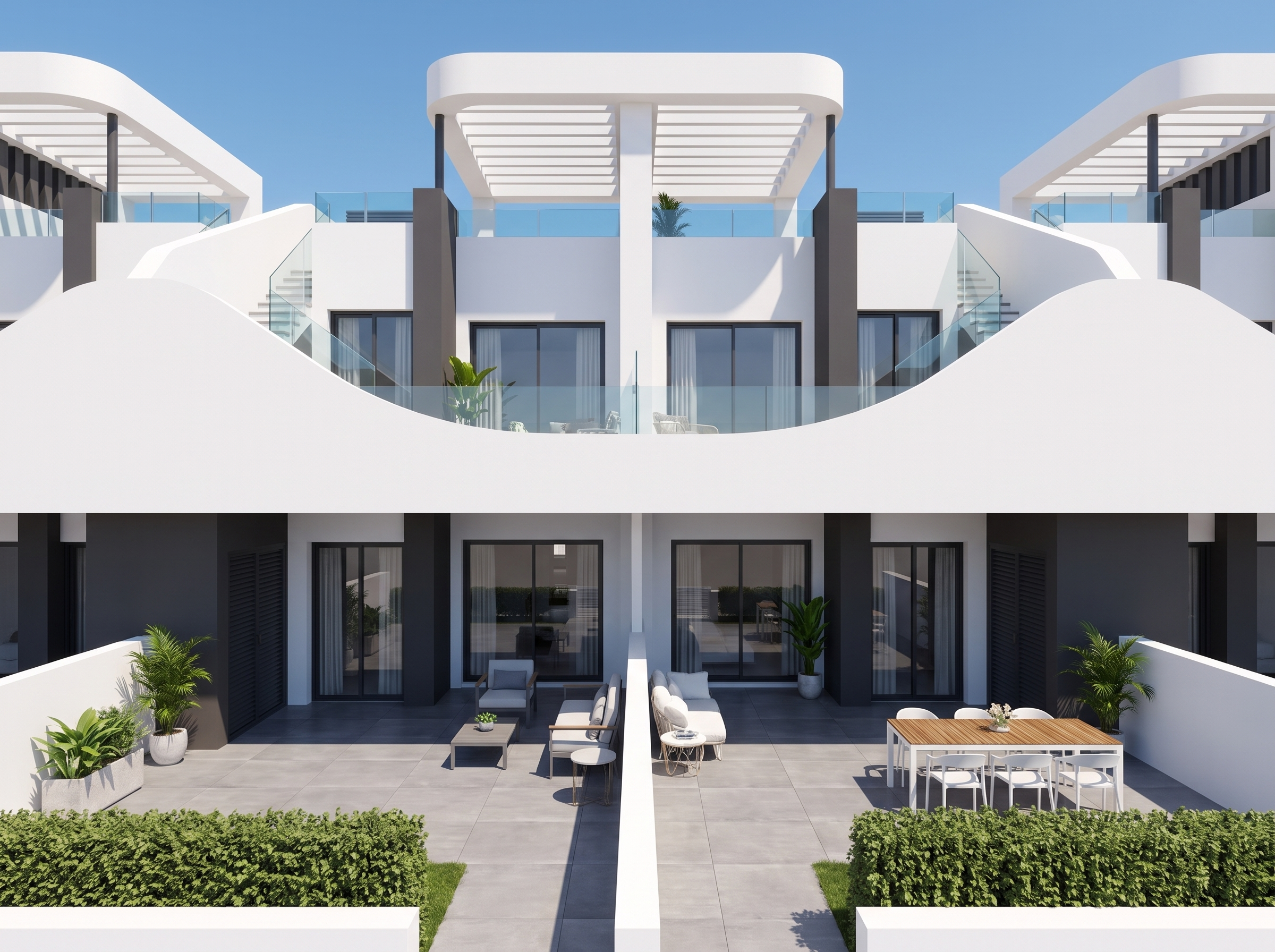 Terraza baja Desirable apartments in San Fulgencio, high end finishings and comfortable living.