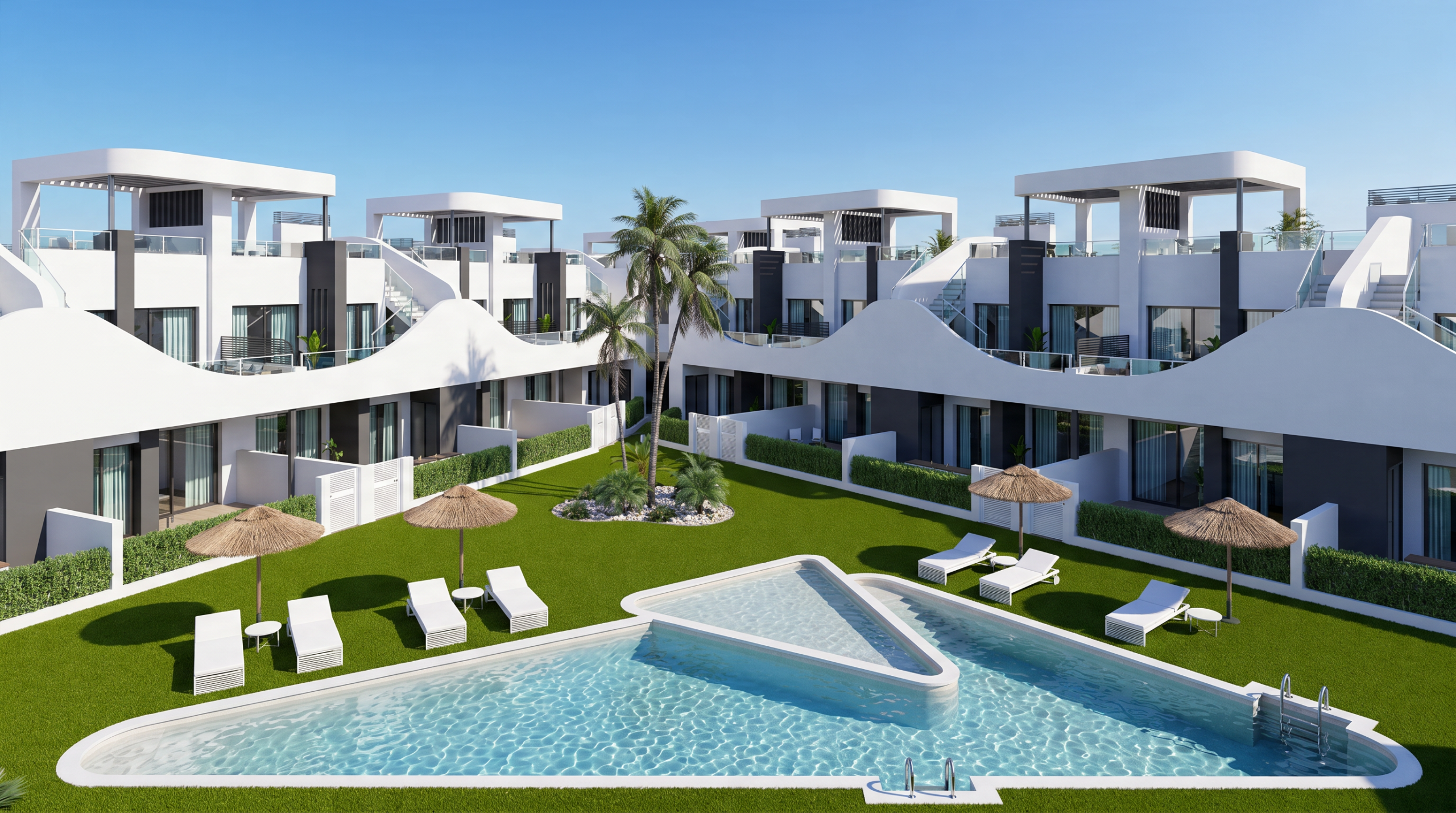 pool-garden Desirable apartments in San Fulgencio, high end finishings and comfortable living.